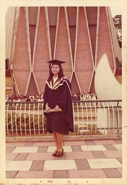 EtonHouse Founder Mrs Ng Gim Choo, 1973 Graduation.jpg