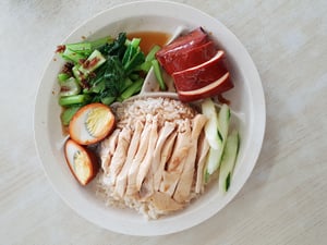 Hainanese chicken rice